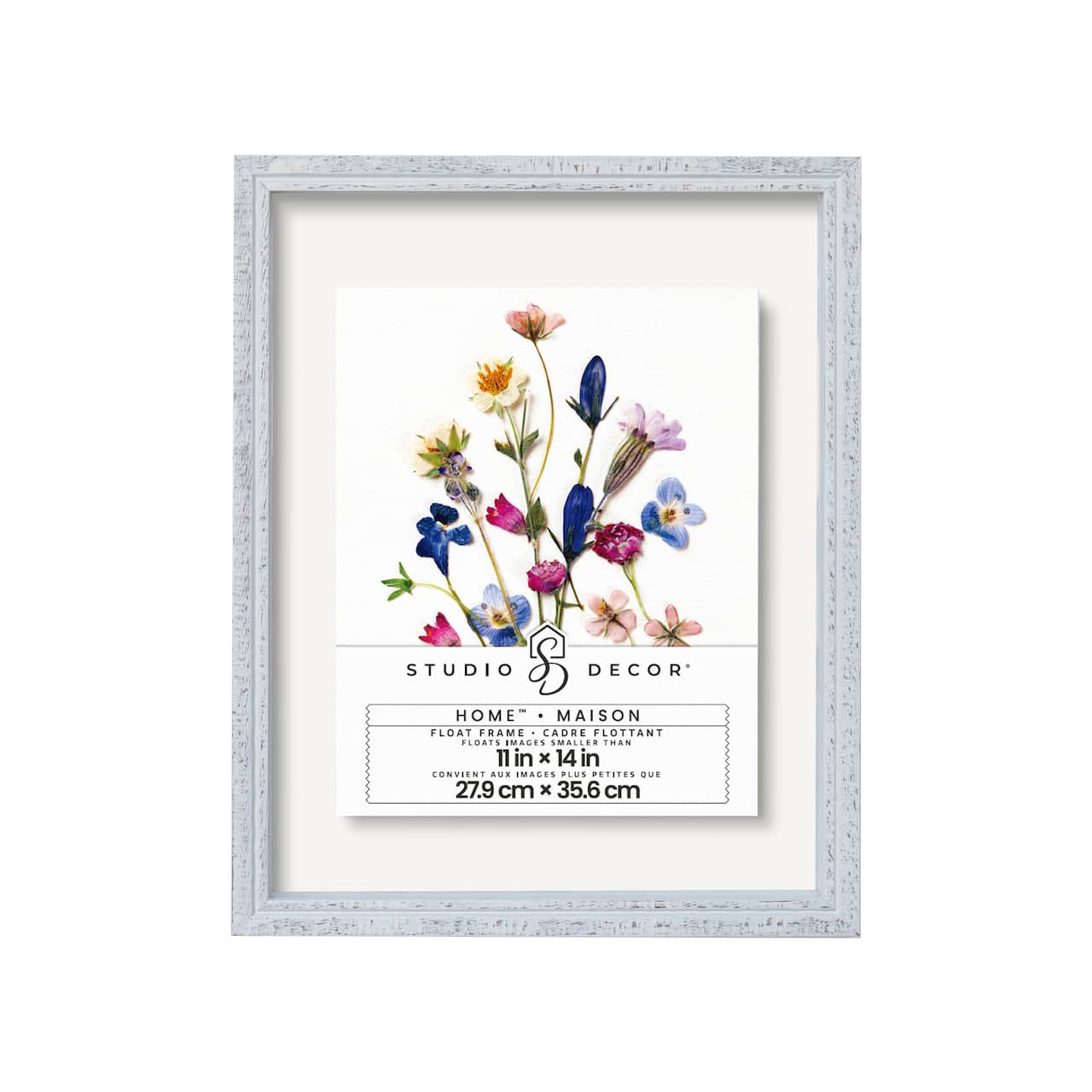 6 Pack: Home™ White Distressed Float Frame by Studio Décor®